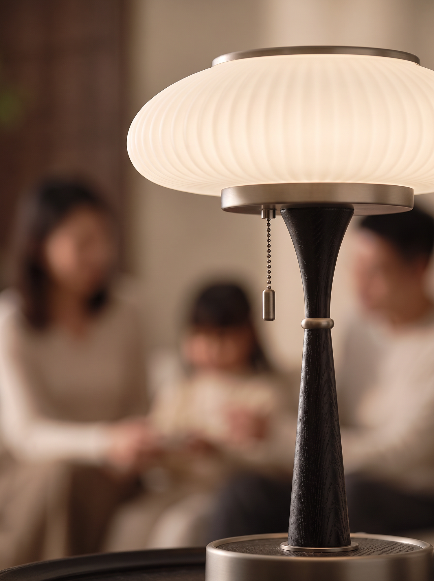 Brontea lamp close up in a warm interior