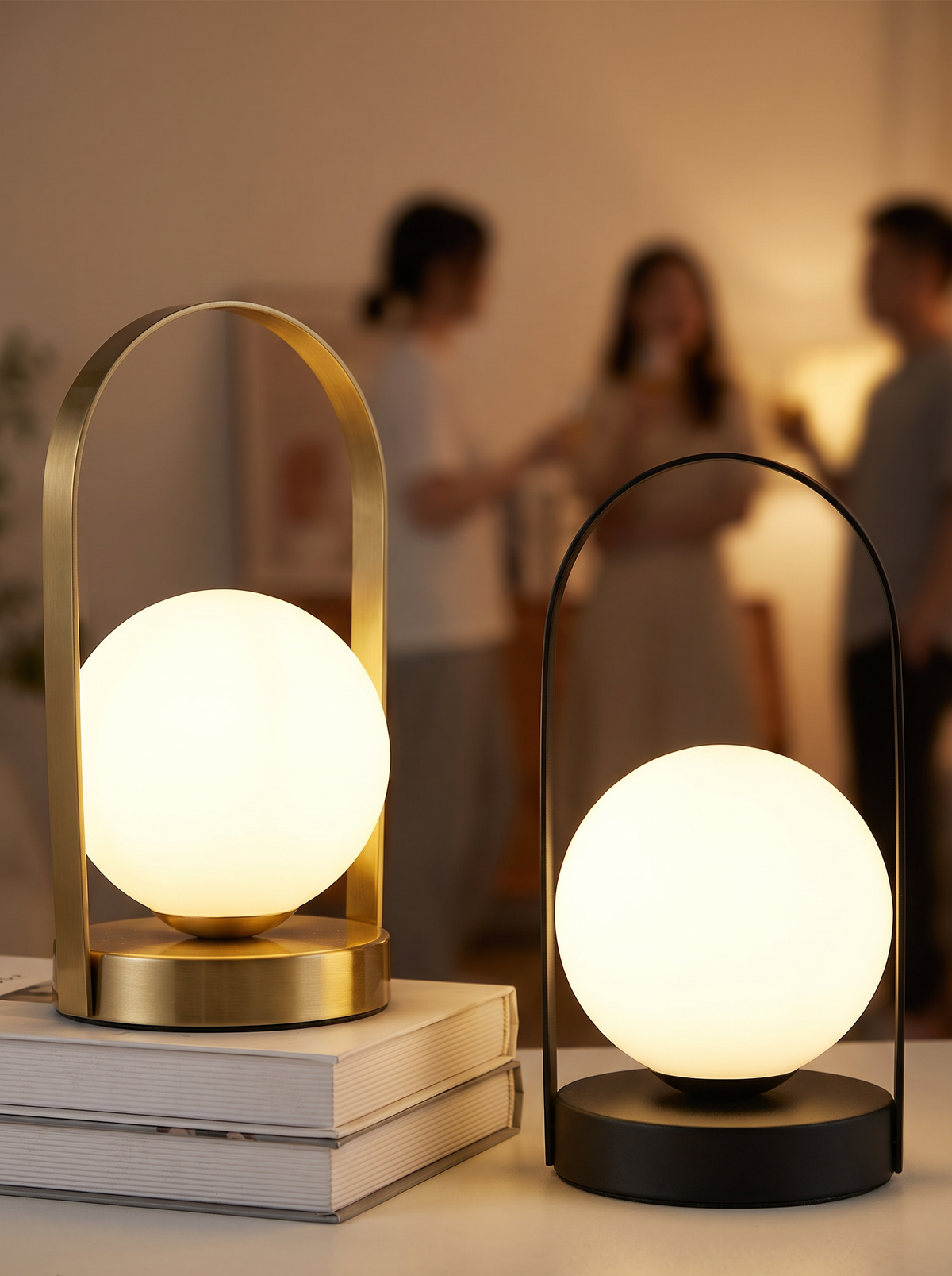 Cindor lamp close up in a warm interior