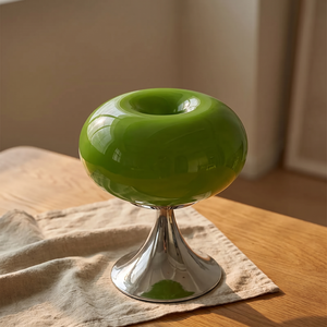 Louna lamp detail on warm oak