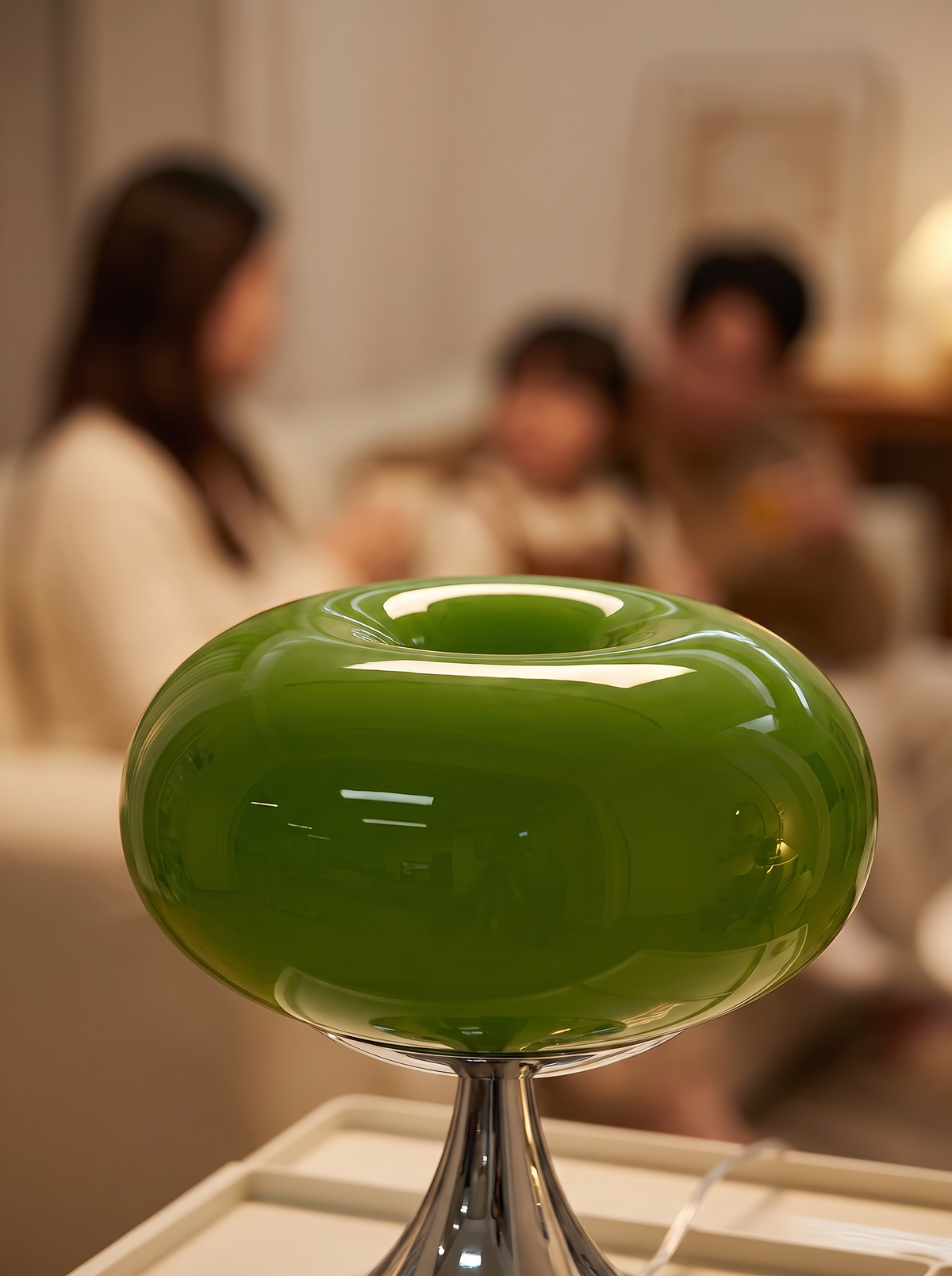 Louna lamp close up in a warm interior