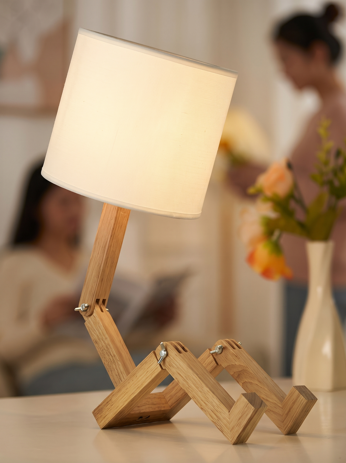 Rilna lamp close up in a warm interior